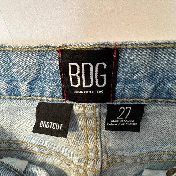 BDG Urban Outfitters Bootcut High Rise Ultra Distressed Jeans 27 - Picture 7 of 9